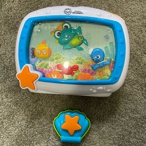 Like new Baby Einstein Crib soother with remote
